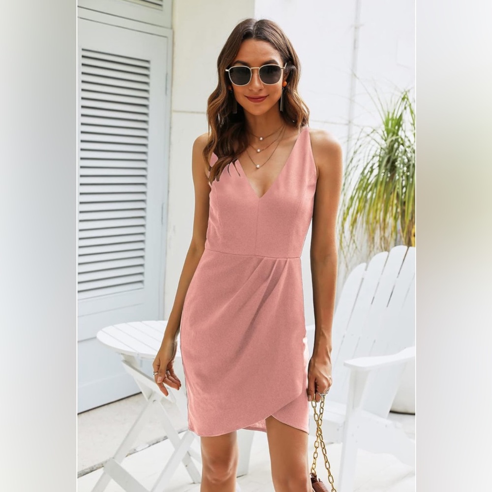 Pink Mini Cocktail Dress